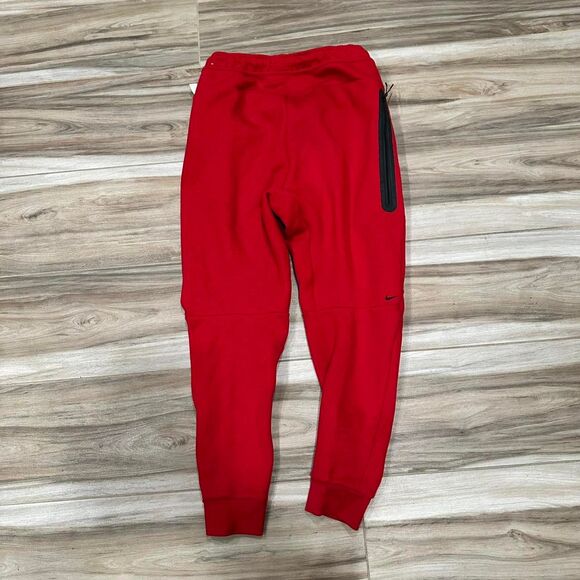 New Season Red Nike Tech Fleece Joggers - Picture 2 of 4